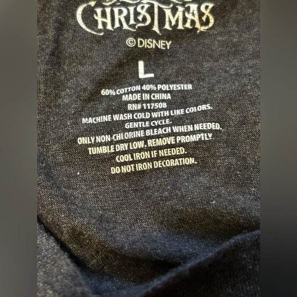 Disney Nightmare Before Christmas Jack Skellington Tee Shirt Size Large Adult - Picture 6 of 6